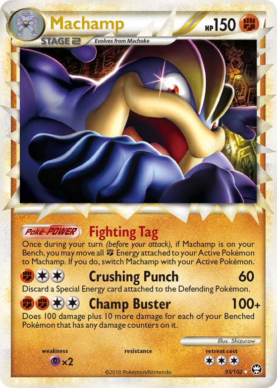 Machamp 95/102 HeartGold & SoulSilver HS—Triumphant