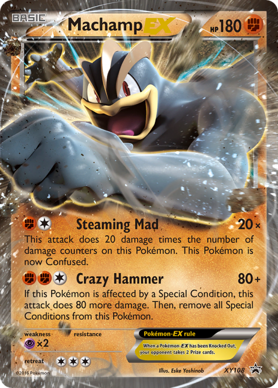 Machamp-EX XY108/183 XY XY Black Star Promos