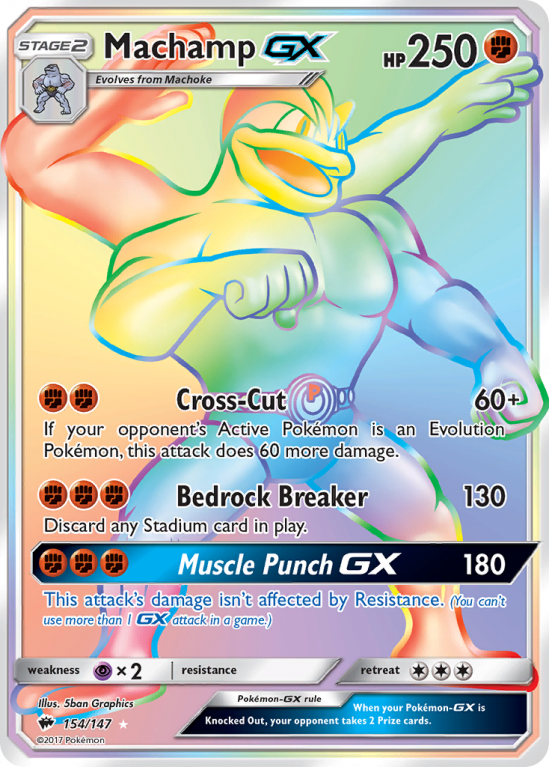 Machamp-GX 154/147 Sun & Moon Burning Shadows