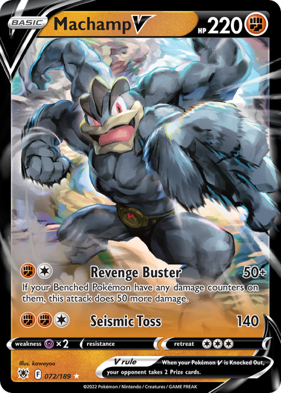 Machamp V 72/189 Sword & Shield Astral Radiance