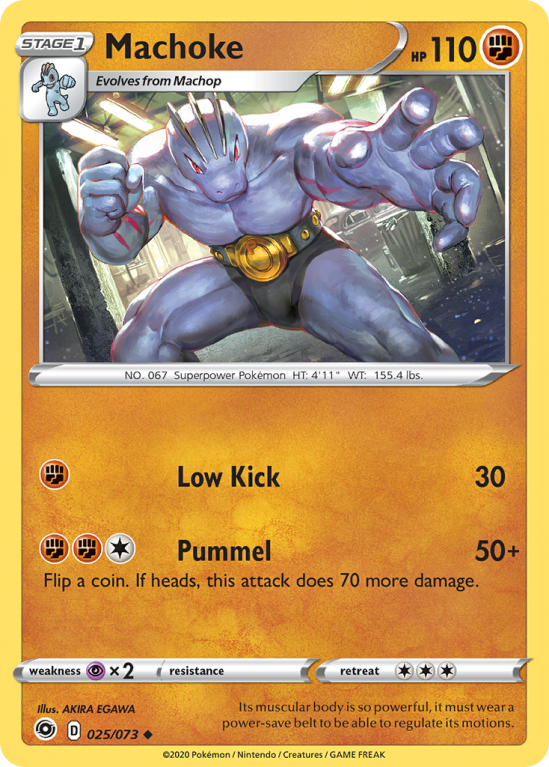 Machoke 25/73 Sword & Shield Champion's Path