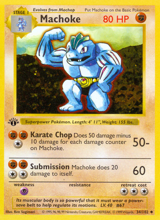 Machoke 34/102 Base Base Set