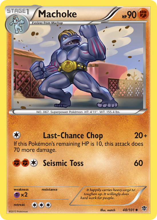Machoke 48/101 Black & White Plasma Blast