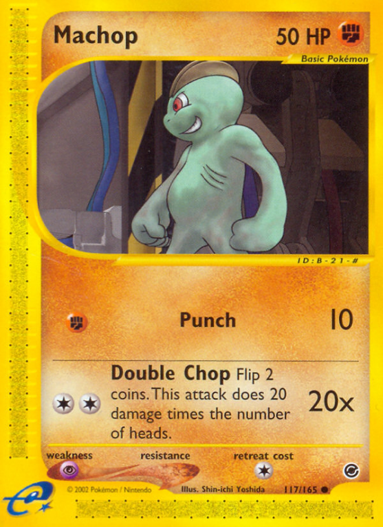 Machop 117/165 E-Card Expedition Base Set