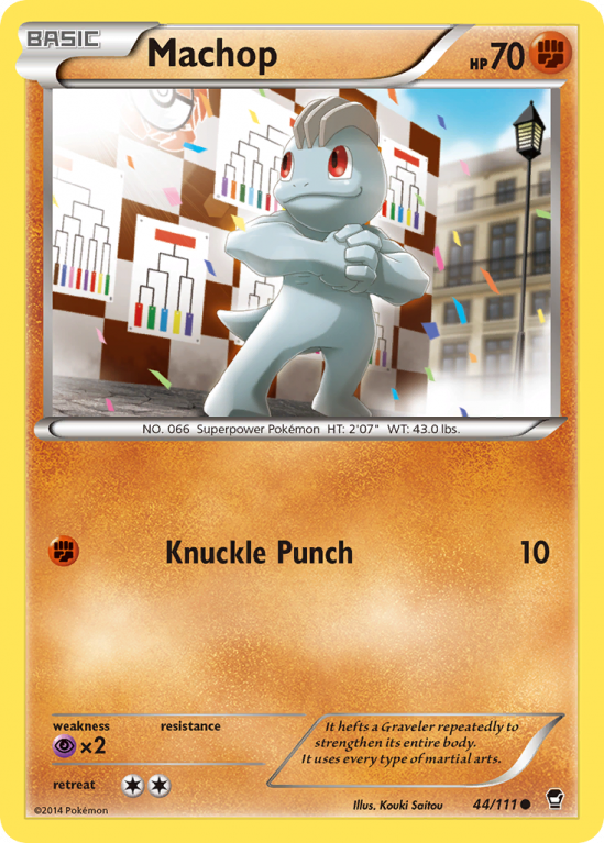 Machop 44/111 XY Furious Fists