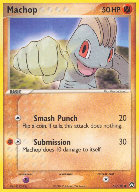 Machop 53/108 EX Power Keepers