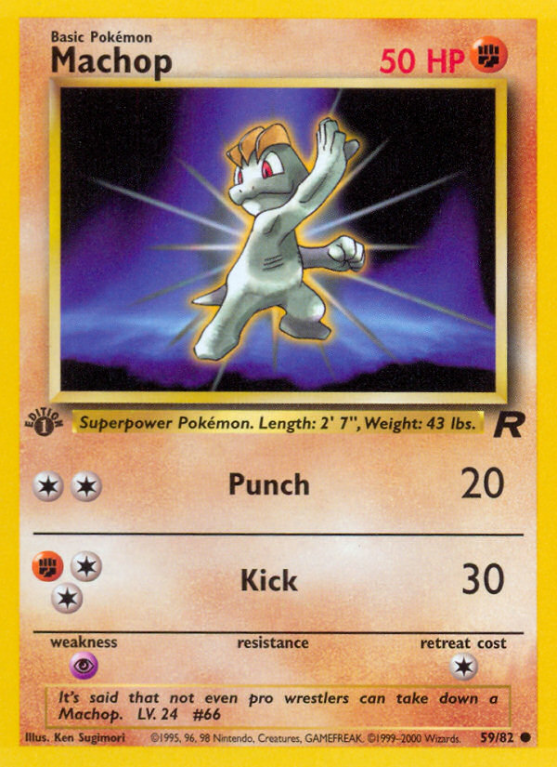 Machop 59/83 Base Team Rocket