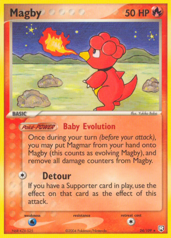 Magby 24/109 EX Team Rocket Returns
