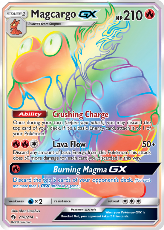Magcargo-GX 218/214 Sun & Moon Lost Thunder