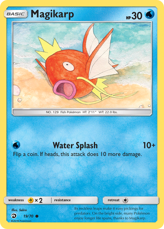 Magikarp 19/70 Sun & Moon Dragon Majesty