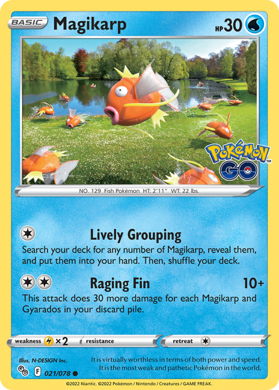 Magikarp 21/78 Sword & Shield Pokémon GO