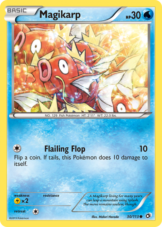 Magikarp 30/113 Black & White Legendary Treasures