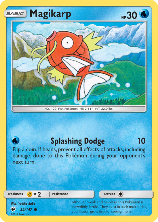 Magikarp 32/147 Sun & Moon Burning Shadows