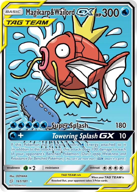 Magikarp & Wailord-GX 161/181 Sun & Moon Team Up