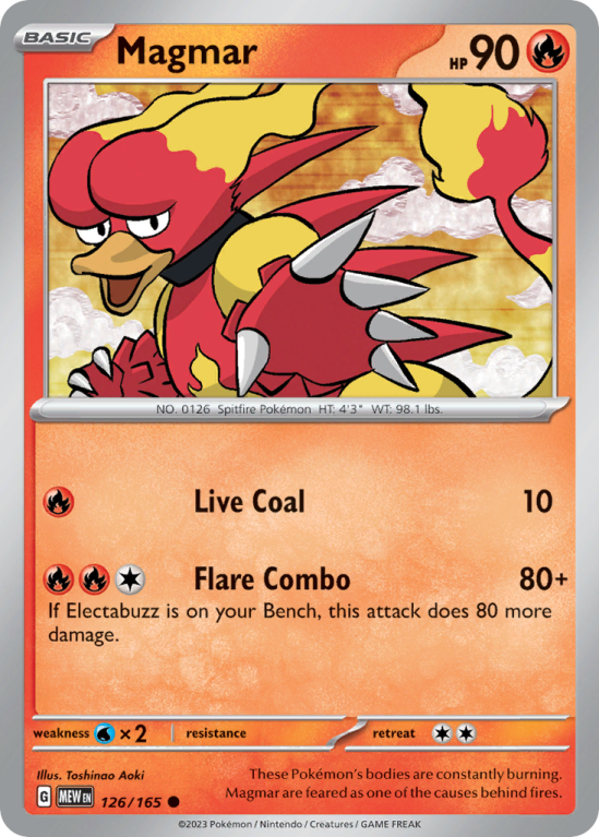 Magmar 126/165 Scarlet & Violet 151