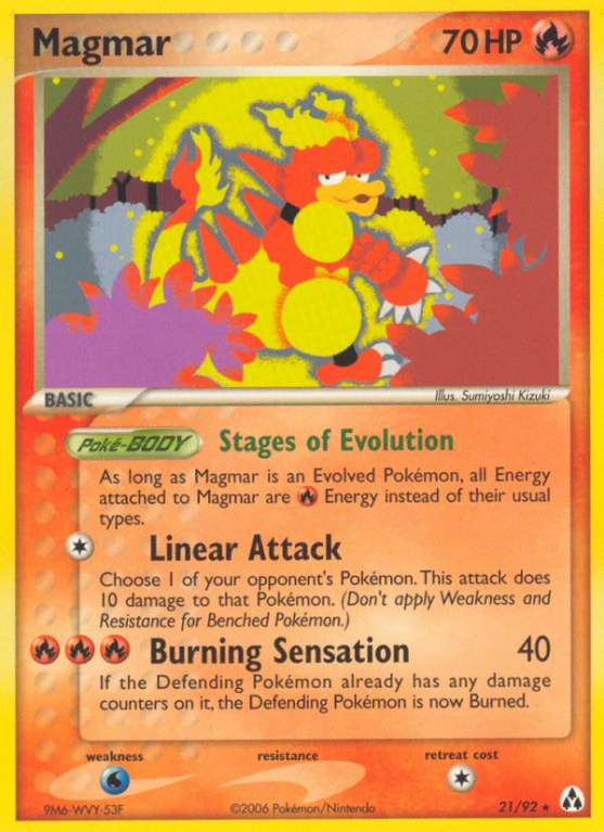 Magmar 21/92 EX Legend Maker