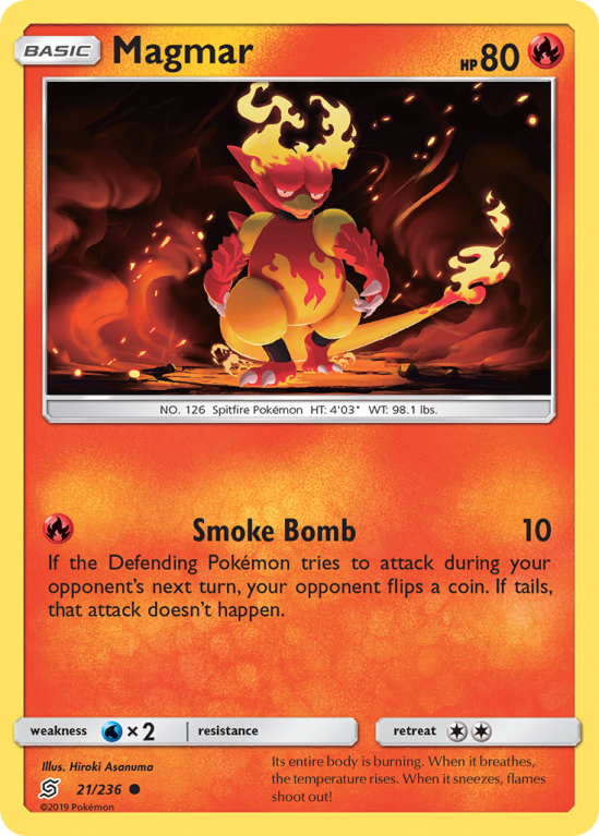 Magmar 21/236 Sun & Moon Unified Minds