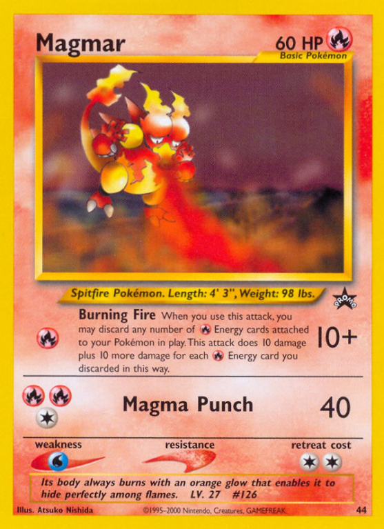 Magmar 44/53 Base Wizards Black Star Promos