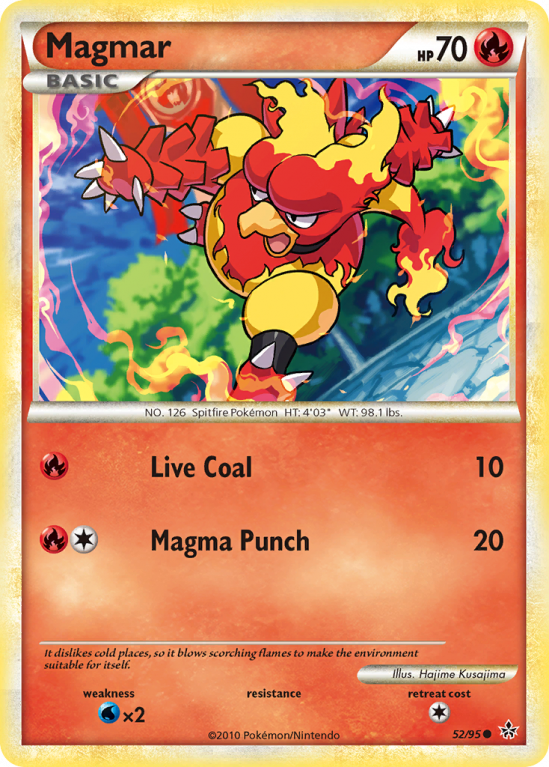 Magmar 52/95 HeartGold & SoulSilver HS—Unleashed