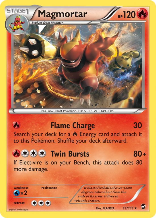 Magmortar 11/111 XY Furious Fists