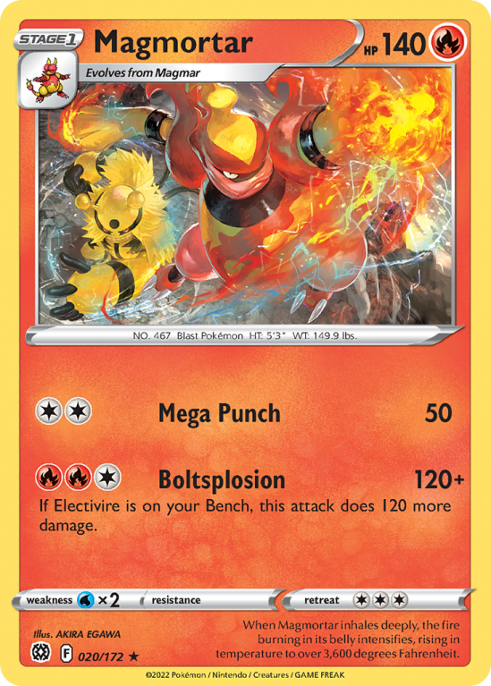 Magmortar 20/172 Sword & Shield Brilliant Stars