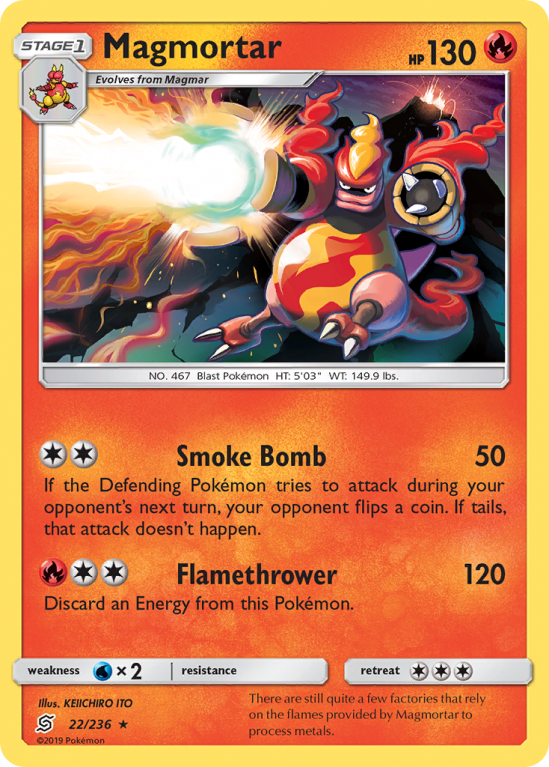 Magmortar 22/236 Sun & Moon Unified Minds