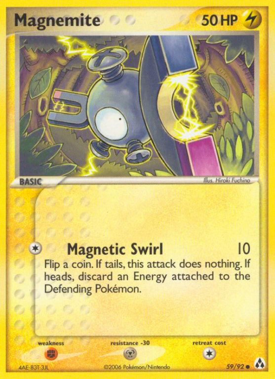 Magnemite 59/92 EX Legend Maker