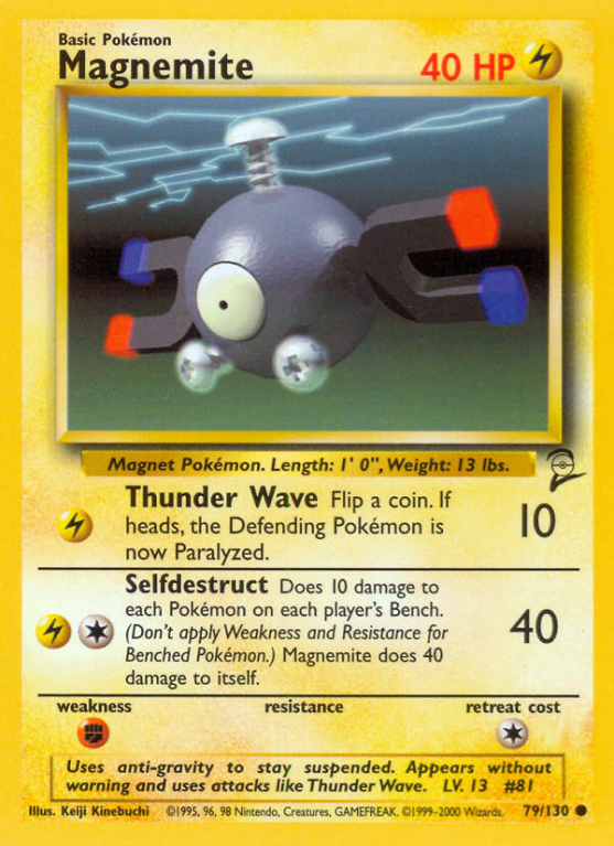 Magnemite 79/130 Base Base Set 2
