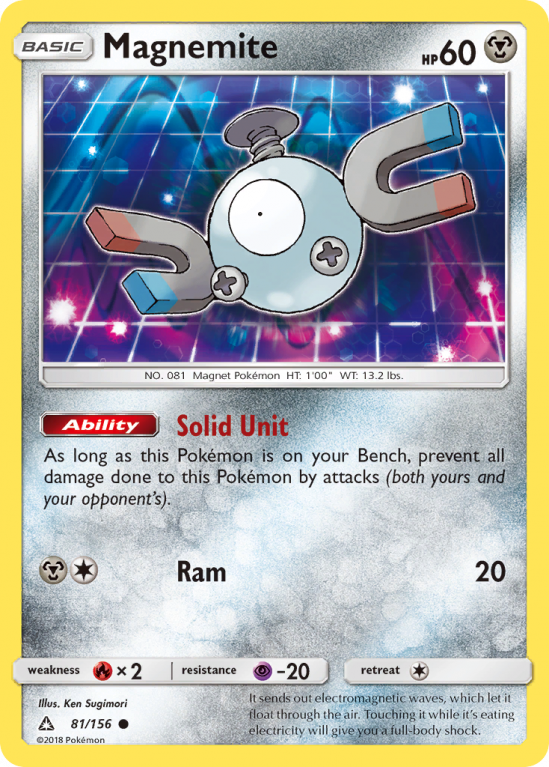 Magnemite 81/156 Sun & Moon Ultra Prism