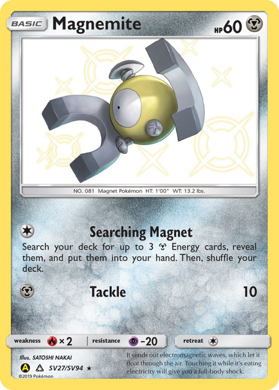 Magnemite SV27/94 Sun & Moon Shiny Vault