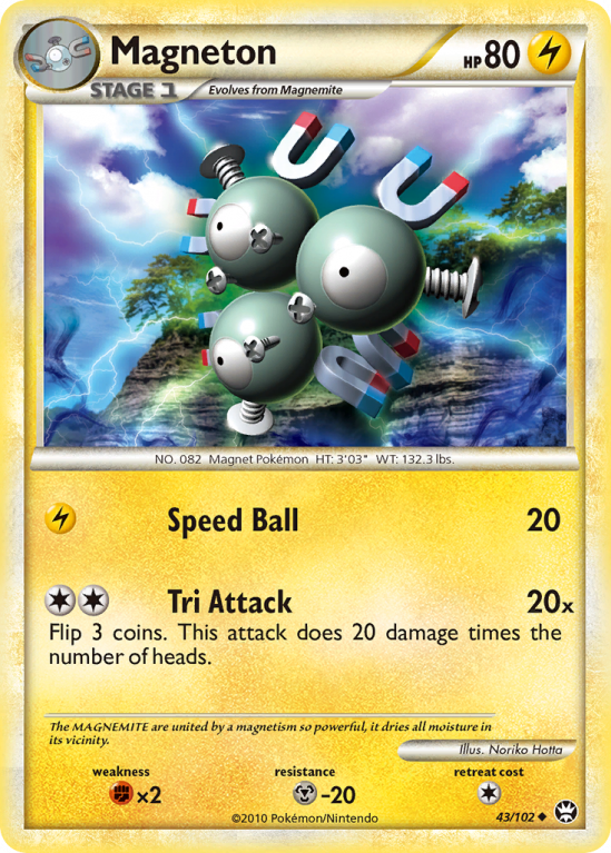 Magneton 43/102 HeartGold & SoulSilver HS—Triumphant