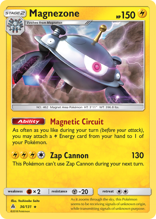 Magnezone 36/131 Sun & Moon Forbidden Light