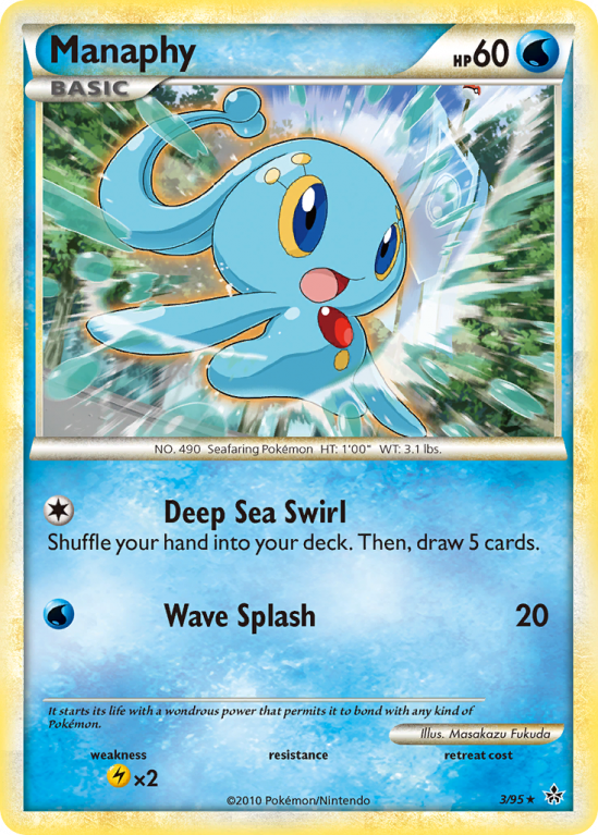 Manaphy 3/95 HeartGold & SoulSilver HS—Unleashed