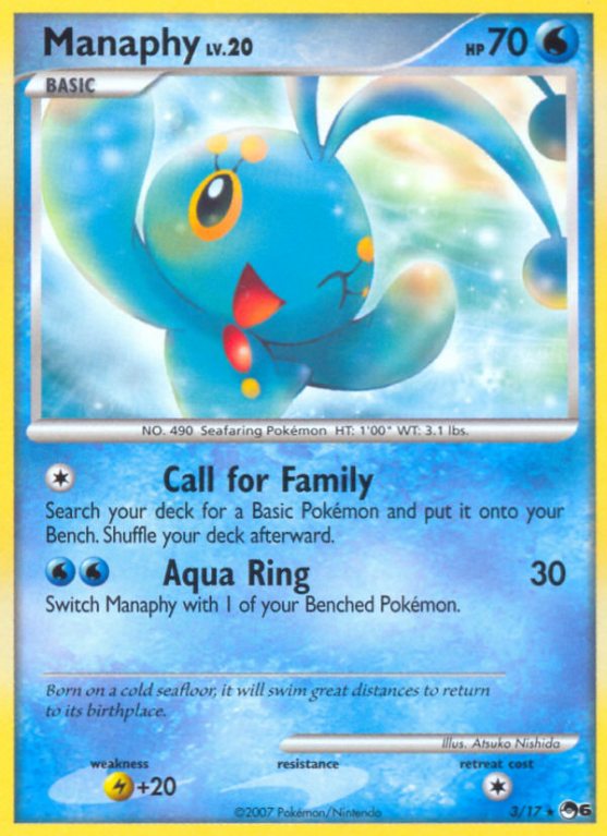 Manaphy 3/17 POP POP Series 6