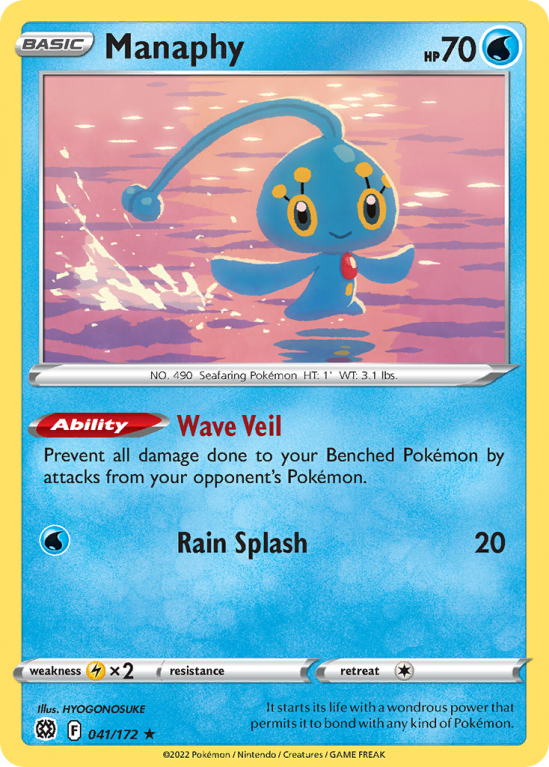 Manaphy 41/172 Sword & Shield Brilliant Stars