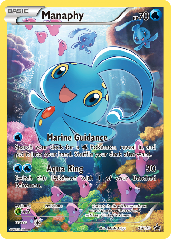 Manaphy XY113/183 XY XY Black Star Promos