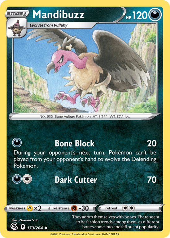 Mandibuzz 173/264 Sword & Shield Fusion Strike