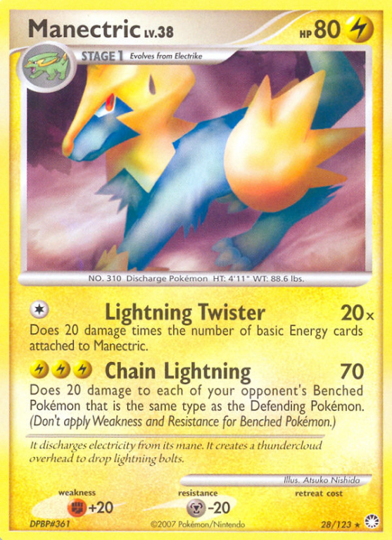 Manectric 28/123 Diamond & Pearl Mysterious Treasures