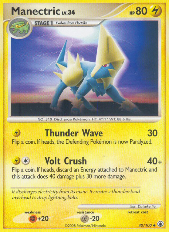 Manectric 40/100 Diamond & Pearl Majestic Dawn