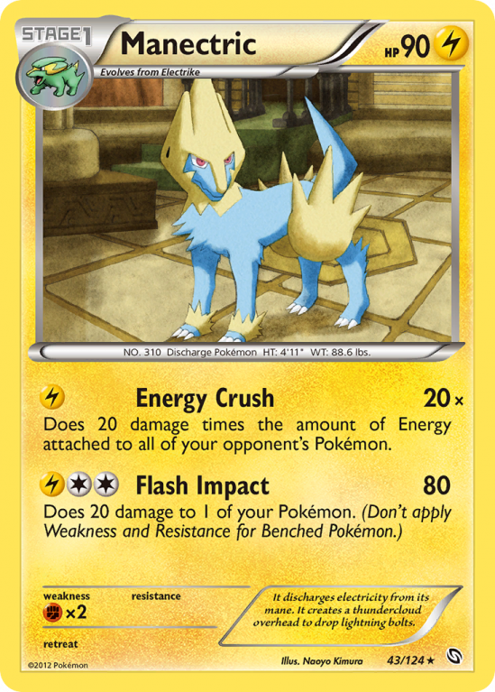 Manectric 43/124 Black & White Dragons Exalted