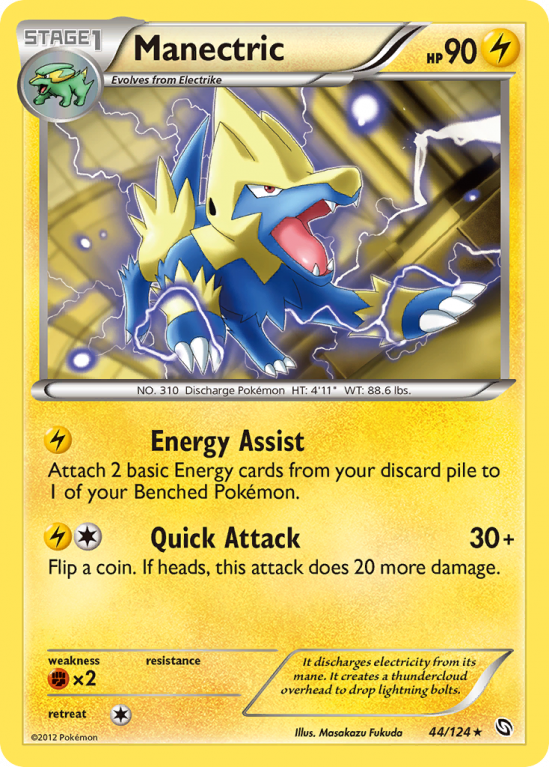 Manectric 44/124 Black & White Dragons Exalted