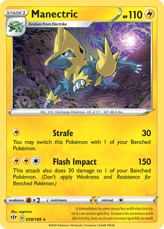 Manectric 59/189 Sword & Shield Darkness Ablaze
