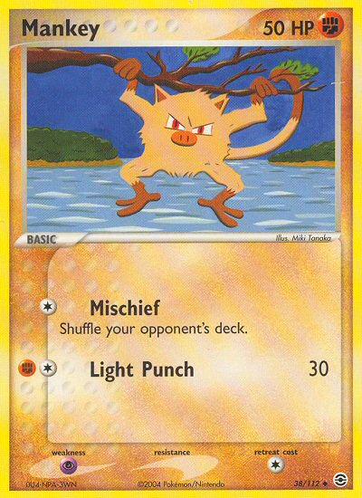Mankey 38/112 EX FireRed & LeafGreen