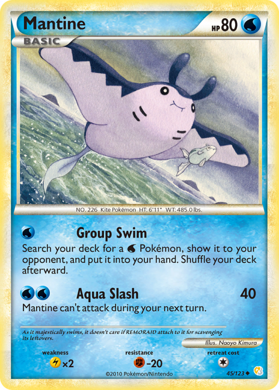 Mantine 45/123 HeartGold & SoulSilver HeartGold & SoulSilver