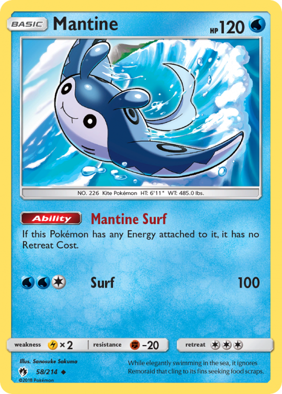 Mantine 58/214 Sun & Moon Lost Thunder