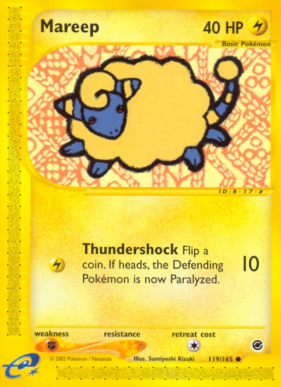 Mareep 119/165 E-Card Expedition Base Set