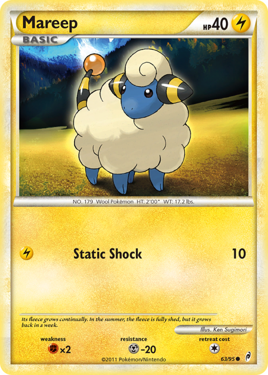 Mareep 63/106 HeartGold & SoulSilver Call of Legends
