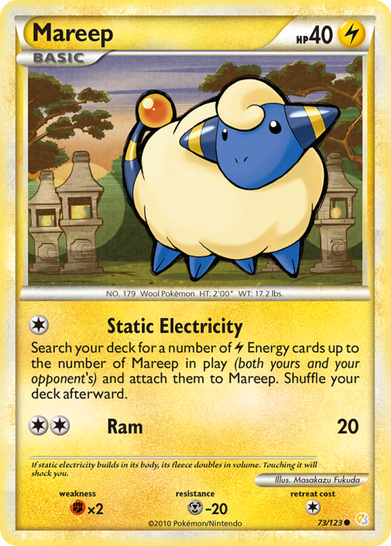 Mareep 73/123 HeartGold & SoulSilver HeartGold & SoulSilver
