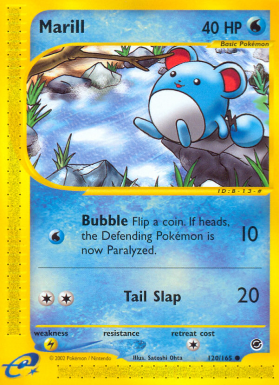 Marill 120/165 E-Card Expedition Base Set