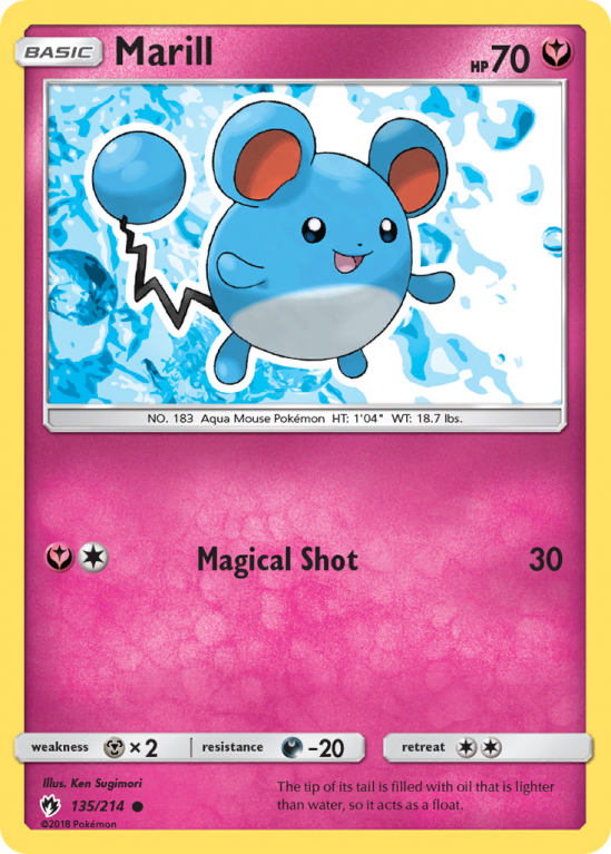 Marill 135/214 Sun & Moon Lost Thunder